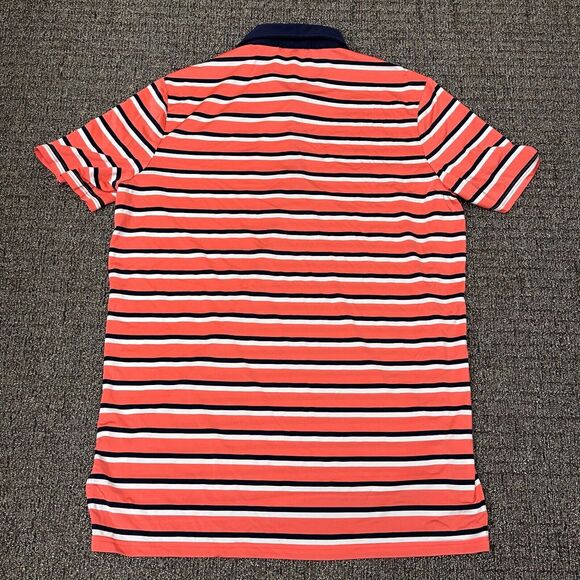 RLX Ralph Lauren Polo Mens Size XL Golf Performance Blue Orange Stripe - Picture 2 of 6